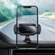 Автомобільний тримач із бездротовою зарядкою Baseus Steel Cannon pro Solar Electric Car Mount Black SUGP010001 - изображение 15