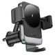 Автомобільний тримач із бездротовою зарядкою Hoco HW13 Speed wireless fast charging car holder (air outlet) Black - изображение 2
