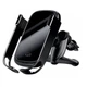 Автомобільний тримач із бездротовою зарядкою Baseus Rock-Solid Electric Holder Wireless Charger Black WXHW01-01 - изображение 1