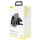 Автомобільний тримач із бездротовою зарядкою Baseus Rock-Solid Electric Holder Wireless Charger Black WXHW01-01 - изображение 8