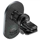 Автомобільний тримач із бездротовою зарядкою Hoco CA91 Magic magnetic wireless 15W Black - зображення 4