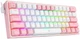 Klawiatura przewodowa Redragon K617-RGB Fizz RGB White/Pink (6950376706775) - obraz 2