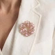 Брошь BROCHE бижутерия Венок из колосков розовая BRBF114443 - изображение 2