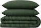 Простынь на резинке MirSon двуспальная 150x190+25 см Stripe 17-0612 Emerald Бязь (2200008201883) - изображение 1