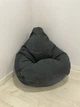 Крісло-мішок SkyPuff груша , XXL - 140х100 Велюр GREAT Graphite, 140050 - изображение 1