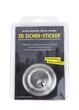 Бронированный бутафорский замок 7х7 см серебристый Sicher-Sticker - изображение 1