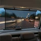 Шторка сонцезахисна ролет на заднє скло Carlife 90см (Сітка Чорна з двох боків) - зображення 2
