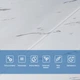 Самоклеящаяся 3D панель 700х700х4мм Белая мраморная плитка (364) SW-00001142 - изображение 4