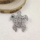 Брошь из стали BROCHE бижутерия Море Черепаха чёрная BRSF115439 - изображение 3