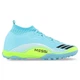 Сороконіжки футбольні дитячі з носком SP-Sport F50 Predator 256-1 розмір 35 Light Blue-Neon Green - зображення 1