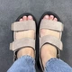 Женские анатомические сандалии ITstyle из натуральной замши Бежевые 40 (407725) - изображение 8