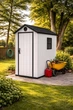 Хозблок-сарай пластиковый BKS 3х5FT с двускатной крышей 2105х1035х1630 мм - изображение 3