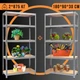 Складський Стелаж Поличковий 2 шт. 180 х 90 х 30 см для Зберігання 4Points StrongShelf Металевий Розбірний з 5 Полицями МДФ по 175 кг - зображення 1