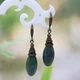 Серьги Роксолана натуральный камень моховый агат - изображение 8