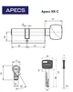Цилиндр Apecs Premier XR-70(30С/40)-C-Ni поворотник с меньшей стороны - изображение 3