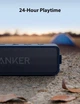 Бездротова портативна Bluetooth-колонка Anker Soundcore 2 з покращеними басами, 24 годинами роботи від батареї, радіусом дії Bluetooth 20 метрів, водостійкістю IPX7 Blue - зображення 7