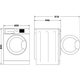 Пральна машина Indesit фронтальна, 6кг, 1200, A+++, 44.6см, дисплей, пара, інвертор, люк чорний, білий - зображення 5