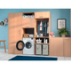 Стиральная машина Indesit фронтальная, 7кг, 1200, A+++, 49.6см, дисплей, пар, инвертор, люк черный, белый - изображение 8