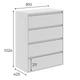 Комод Art in Head 4 Light Дуб евок 81Х42,5Х102,5 см - зображення 3