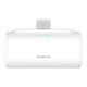 Повербанк Baseus Compact Mini 5000 mAh 20W PD з швидкою зарядкою, USB Type-C, компактний Power Bank для iPhone та Android, Білий (P10068306ZI3-OO) - зображення 1