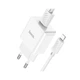 Зарядний пристрій HOCO C106A charger set(iP) White (6931474783899) (344993) - зображення 3