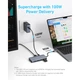 Концентратор USB-C 7-in-1 1xUSB-C PD100W + 2xHDMI + 4xUSB-A black Anker (A83740A2) - зображення 3