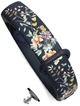 Силіконовий ремінець MRK з малюнком Flowers Beau для фітнес браслета Xiaomi Mi Band 5/6/7 Dark Blue + металева кнопка (mrk5959) - зображення 1