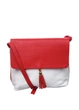 Сумка женская из натуральной кожи средняя ARTiS Bags 1534 9181/9322 Белая/красная - изображение 1