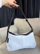Сумка багет натуральная кожа средняя белая с черным ARTiS Bags 1820 5113-4620 - изображение 9