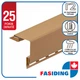 Планка сайдинга ПВХ FaSiding наружный угол Standard/BlockHouse Арахис 3.05 м - изображение 1