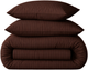 Пододеяльник MirSon Полуторный Евро 160х220 см Ranforce Elite 17-0617 Stripe Brown (2200008202149) - изображение 1