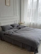 Постельное белье с резинкой Сталевий графіт, LUXURY варена бавовна Полуторный размер, наволочки 70/70 - изображение 3