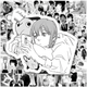 Набор наклеек Человек бензопила (Chainsaw Man) 10 шт-ЧБ - изображение 3