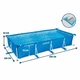 Каркасный прямоугольный бассейн Intex 28274, 7127 л, размером 450×220×84 см, с насосом, синий - изображение 2