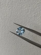 Натуральный голубой топаз 6.5 мм 1.3 ct огранка круг - изображение 6