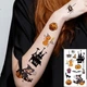 Набір дитячих тимчасових тату "Хелловін" kids-tatto-halloween-set-30 - зображення 4