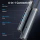 Док-станция Vention Hub 6-in-1 USB3.2 Type-C HDMI USB 3.0x2 RJ45 PD 100W (TGNHB) - изображение 4