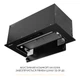 Вытяжка полновстраиваемая WEILOR LUMINA WBG 68 BLACK MATTE - изображение 8