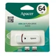 Флеш-накопичувач Apacer USB 2.0 AH333 64Gb White - изображение 2