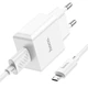 Мережевий зарядний пристрій з кабелем HOCO C106A Leisure single port charger set(Micro) 10.5W White - зображення 4