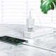 Мережевий зарядний пристрій HOCO C72Q Glorious single port QC3.0 charger 18W White - зображення 4