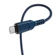 Кабель HOCO X59 USB to Micro 2.4A, 1m, nylon, TPE connectors, Blue - зображення 4