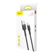 Кабель Baseus Cafule Cable USB For Lightning 2.4A 1m Gray+Black - изображение 2