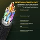 Кабель UGREEN DP114 DP Male to Male DP1.4 8K Round Cable ABS Shell Braid 1.5m (Black) (UGR-80391) - изображение 6