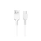 Кабель HOCO X13 USB to Type-C 3A, 1m, PVC, PVC connectors, White - изображение 1