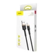 Кабель Baseus Cafule Cable USB For Lightning 2.4A 1m Gold+Black - зображення 2