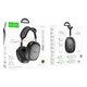 Бездротові накладні навушники HOCO W55 Plus Happiness ANC noise reduction BT headphones Deep Space Gray - зображення 2