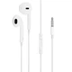 Навушники EarPods 3.5 мм білі з мікрофоном та контролером для прослуховування музики - зображення 1