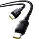 Кабель Baseus Type-C до Type-C 100W 2 м чорний для заряджання та передачі даних - зображення 4