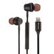 Навушники McDodo Stereo Earphone Lightning 32 Ом 24 біт 96 кГц чорні з регулятором гучності модель HP-3480 - зображення 1